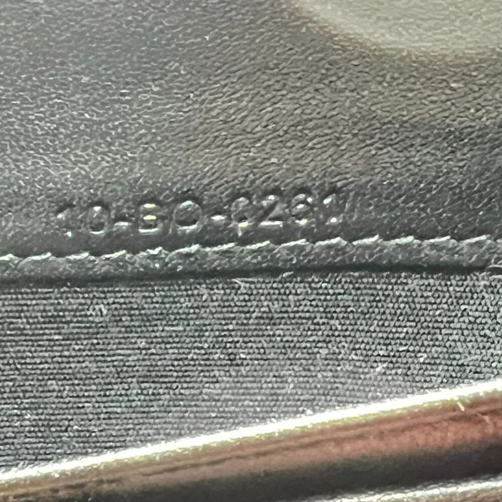 $1495 Authentic DIOR by CHRISTIAN DIOR Made in ITALY Unisex Black Leather Wallet